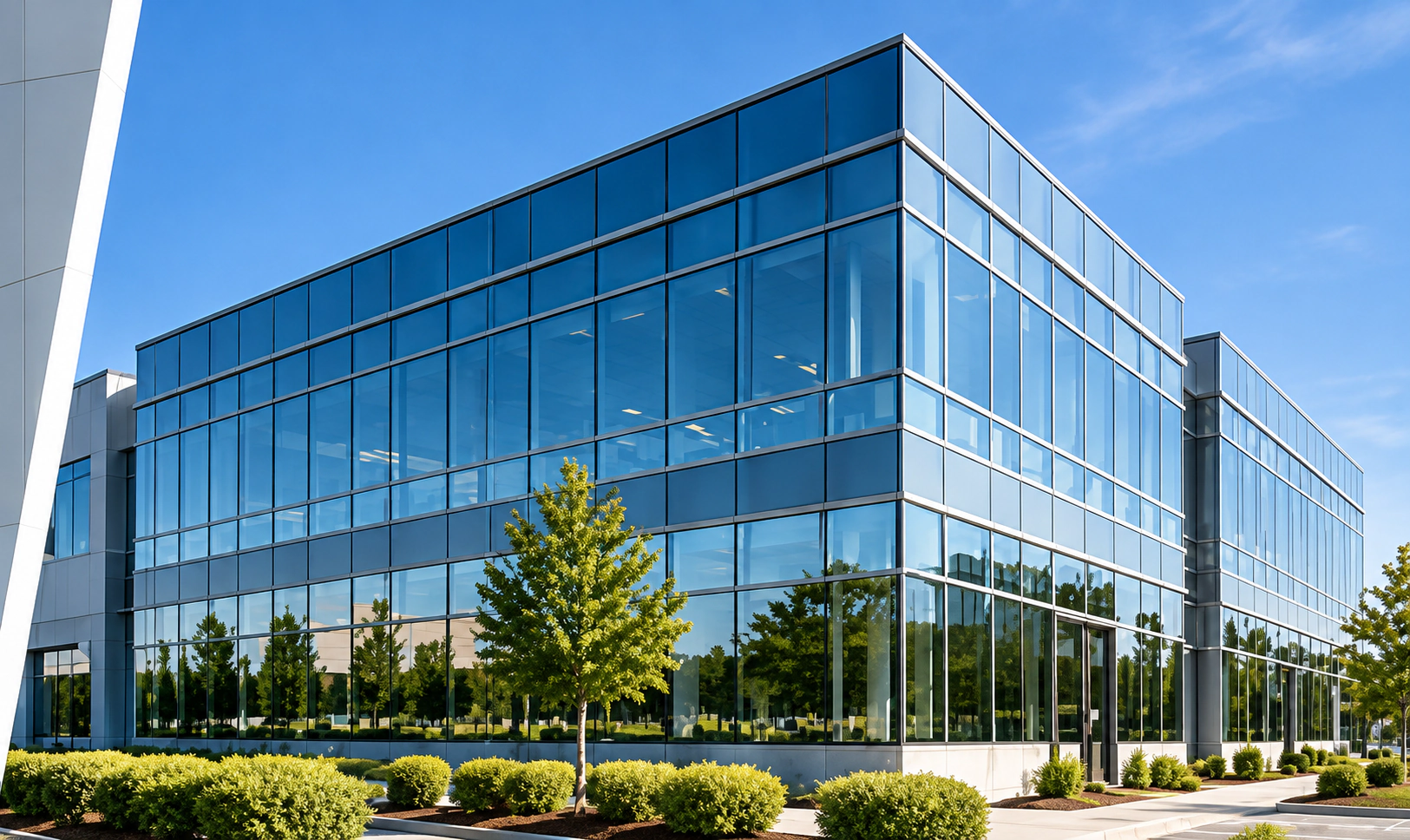 Modern glass office property